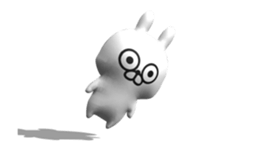 [3D] Three-dimensional rabbit! sticker #14686062