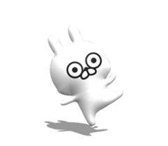 [3D] Three-dimensional rabbit! sticker #14686063