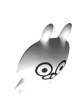 [3D] Three-dimensional rabbit! sticker #14686064