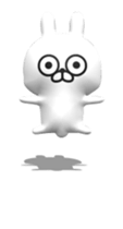 [3D] Three-dimensional rabbit! sticker #14686065