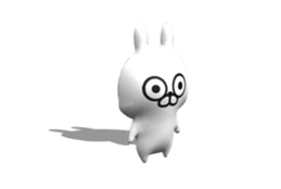 [3D] Three-dimensional rabbit! sticker #14686069