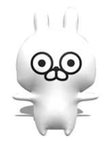 [3D] Three-dimensional rabbit! sticker #14686070
