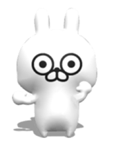 [3D] Three-dimensional rabbit! sticker #14686077
