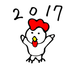 a man who could not become a rooster sticker #14686302