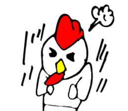 a man who could not become a rooster sticker #14686306
