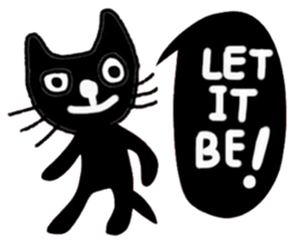 Meawmeaw, Black Cat in January (English) sticker #14686417