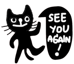 Meawmeaw, Black Cat in January (English) sticker #14686420