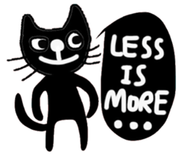 Meawmeaw, Black Cat in January (English) sticker #14686437
