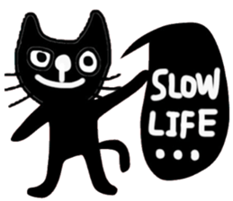 Meawmeaw, Black Cat in January (English) sticker #14686439