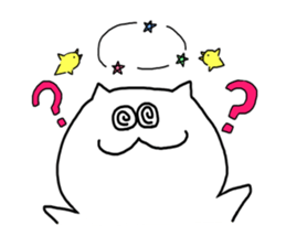 cat,such as human part2 sticker #14687576