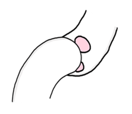 cat,such as human part2 sticker #14687597