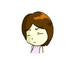 Moveable love girl 2 sticker #14687840