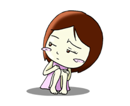 Moveable love girl 2 sticker #14687843