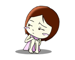 Moveable love girl 2 sticker #14687843