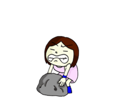 Moveable love girl 2 sticker #14687847
