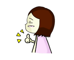 Moveable love girl 2 sticker #14687855