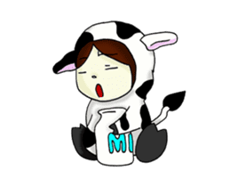 Moveable love girl 2 sticker #14687857