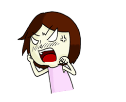 Moveable love girl 2 sticker #14687859