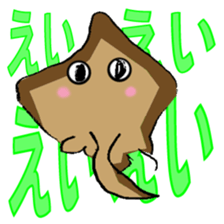 Sea creatures (octopus, squid, shark) sticker #14687866