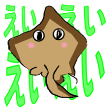 Sea creatures (octopus, squid, shark) sticker #14687866