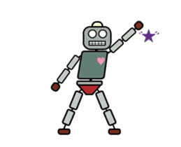 Moving! Dancing! Robot sticker #14688608