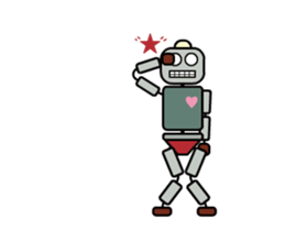 Moving! Dancing! Robot sticker #14688609