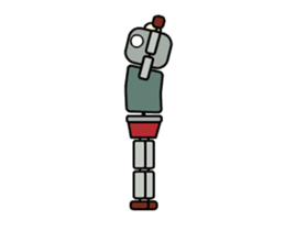 Moving! Dancing! Robot sticker #14688610