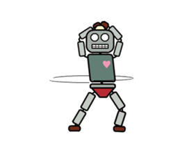 Moving! Dancing! Robot sticker #14688612