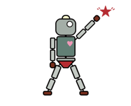 Moving! Dancing! Robot sticker #14688613