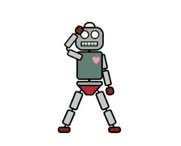 Moving! Dancing! Robot sticker #14688617