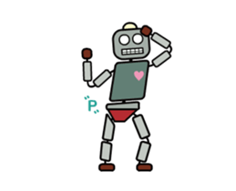 Moving! Dancing! Robot sticker #14688618