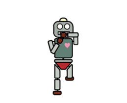 Moving! Dancing! Robot sticker #14688619