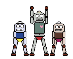 Moving! Dancing! Robot sticker #14688620