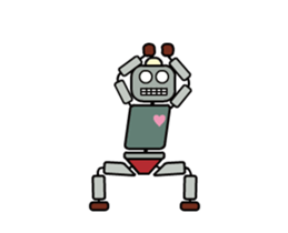 Moving! Dancing! Robot sticker #14688621