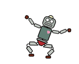 Moving! Dancing! Robot sticker #14688622