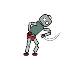 Moving! Dancing! Robot sticker #14688623