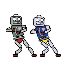Moving! Dancing! Robot sticker #14688624