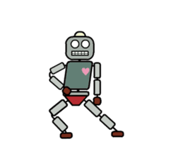 Moving! Dancing! Robot sticker #14688627