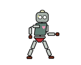 Moving! Dancing! Robot sticker #14688629