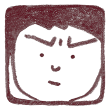 Pencil drawing of faces sticker #14688658