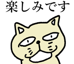 A cat affirming everything sticker #14688672