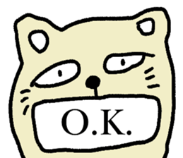 A cat affirming everything sticker #14688677