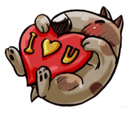 Gorgeous and Lovely Dotty-Puppy sticker #14689569