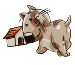 Gorgeous and Lovely Dotty-Puppy sticker #14689585