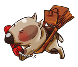 Gorgeous and Lovely Dotty-Puppy sticker #14689592