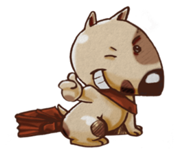 Gorgeous and Lovely Dotty-Puppy sticker #14689593