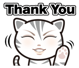 good-looking cat nya sticker #14690541