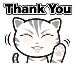 good-looking cat nya sticker #14690541
