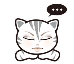 good-looking cat nya sticker #14690544