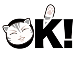 good-looking cat nya sticker #14690550